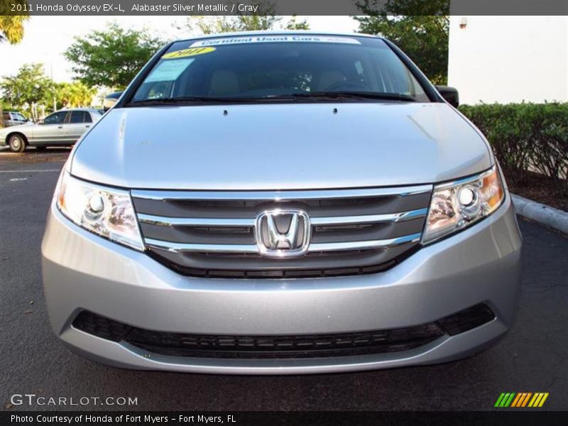 Alabaster Silver Metallic / Gray 2011 Honda Odyssey EX-L