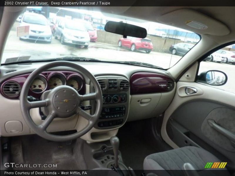 Deep Cranberry Pearlcoat / Taupe 2002 Chrysler PT Cruiser