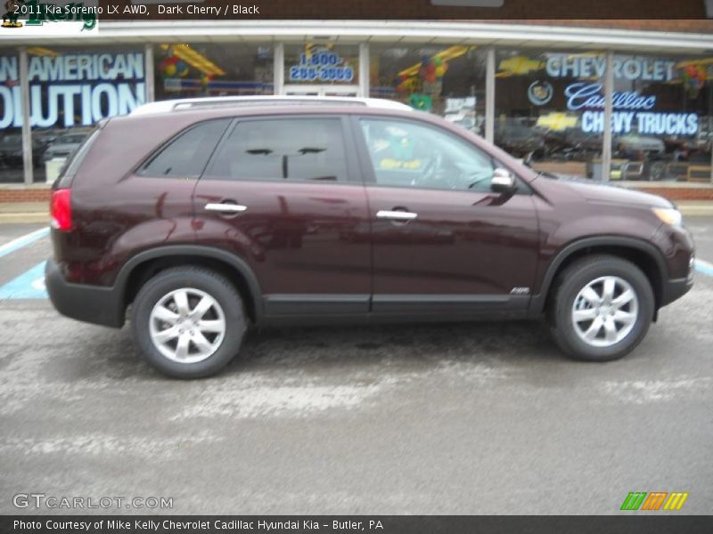 Dark Cherry / Black 2011 Kia Sorento LX AWD