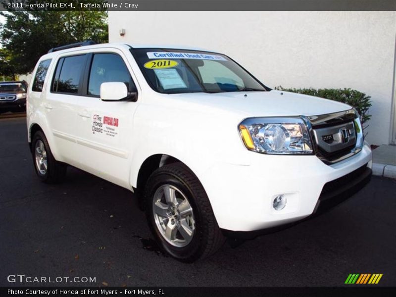 Taffeta White / Gray 2011 Honda Pilot EX-L