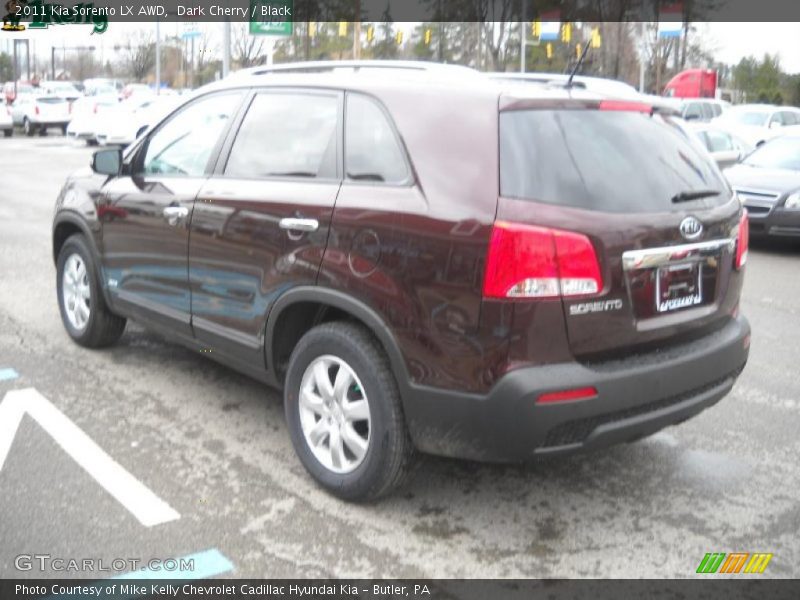Dark Cherry / Black 2011 Kia Sorento LX AWD