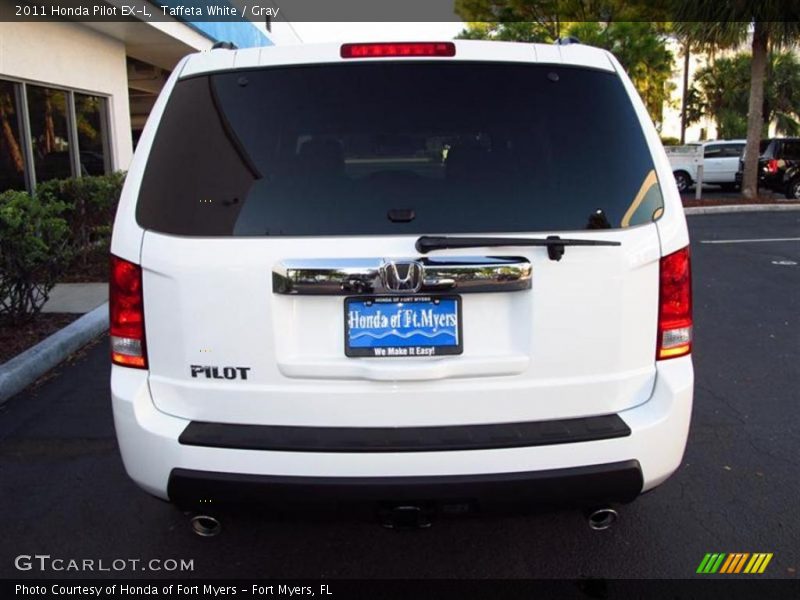 Taffeta White / Gray 2011 Honda Pilot EX-L