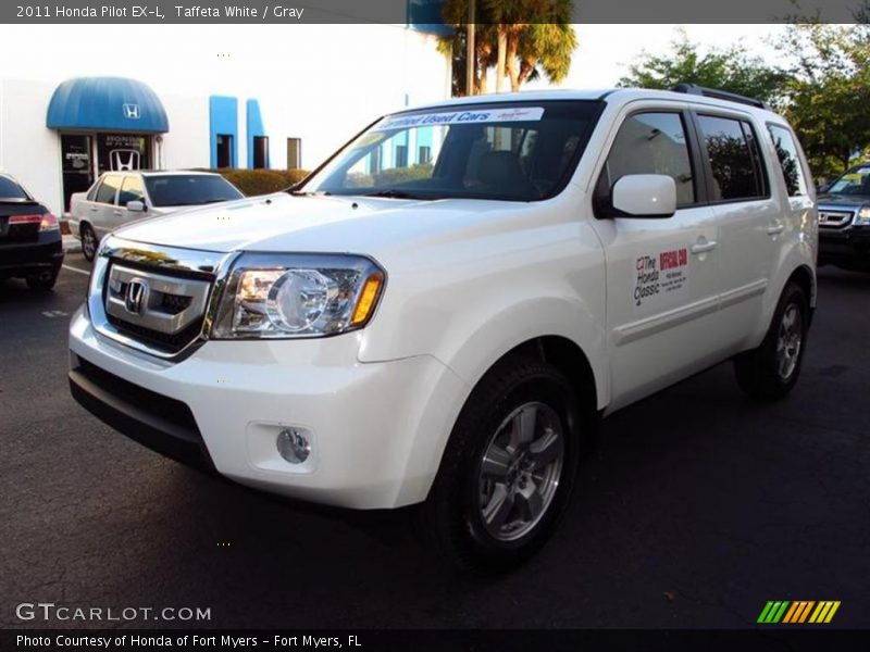 Taffeta White / Gray 2011 Honda Pilot EX-L