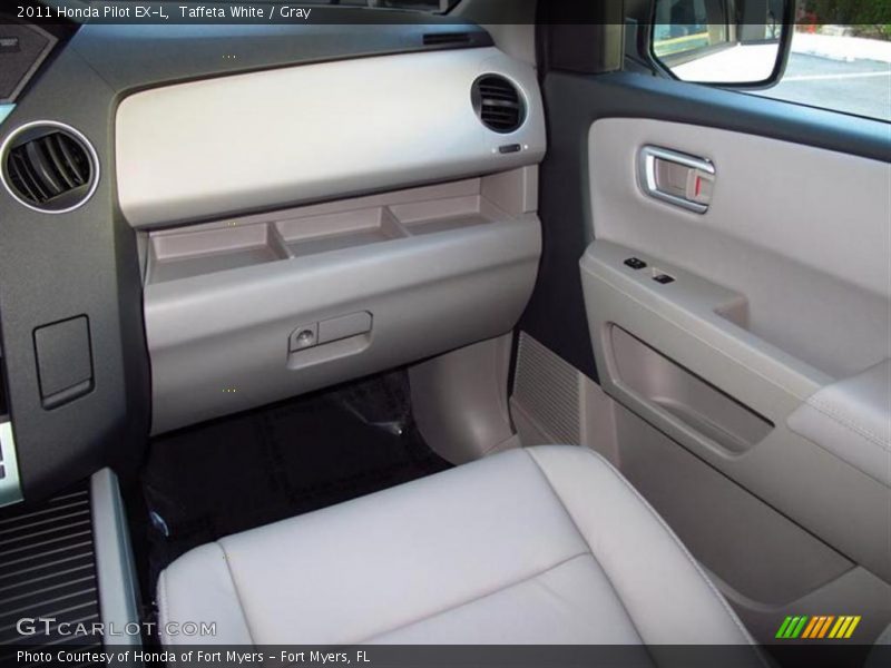 Taffeta White / Gray 2011 Honda Pilot EX-L