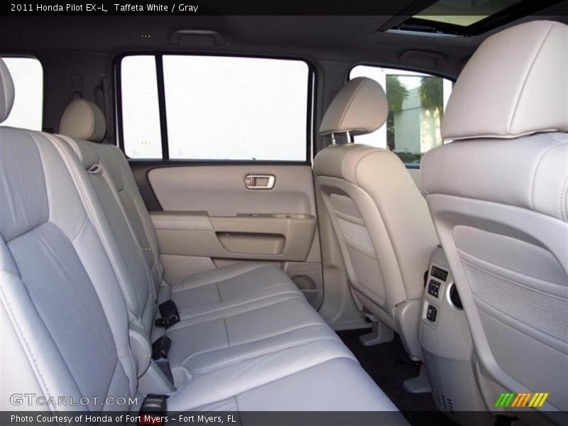 Taffeta White / Gray 2011 Honda Pilot EX-L