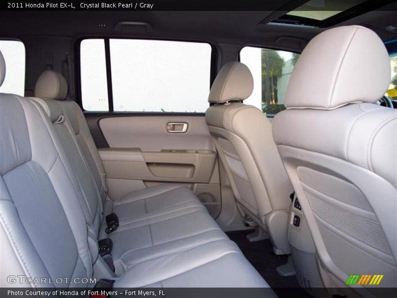 Crystal Black Pearl / Gray 2011 Honda Pilot EX-L