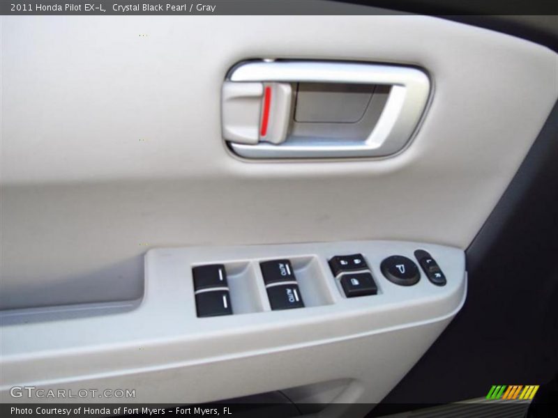 Crystal Black Pearl / Gray 2011 Honda Pilot EX-L