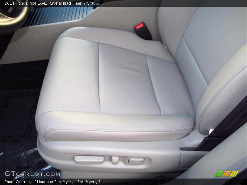 Crystal Black Pearl / Gray 2011 Honda Pilot EX-L