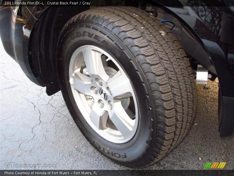Crystal Black Pearl / Gray 2011 Honda Pilot EX-L