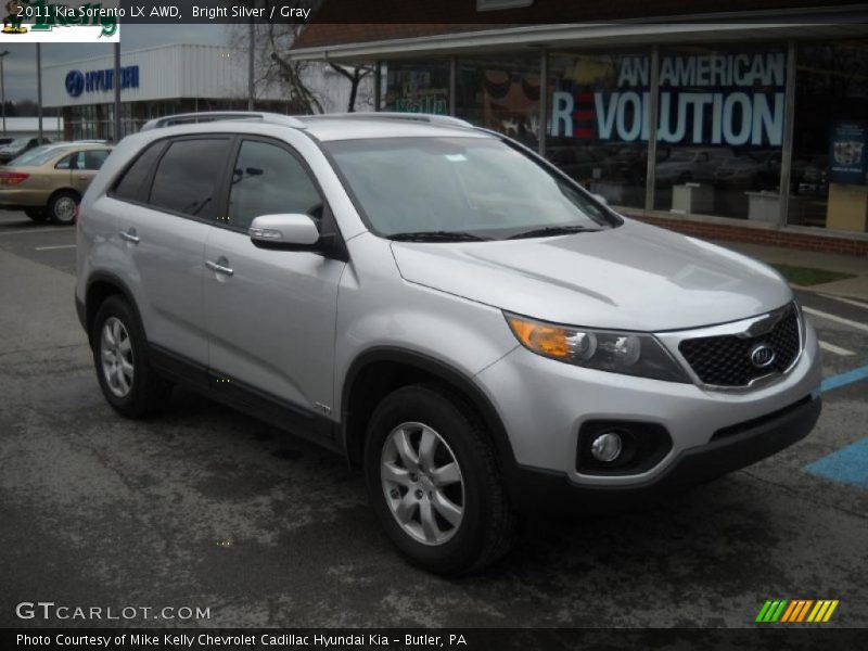 Bright Silver / Gray 2011 Kia Sorento LX AWD