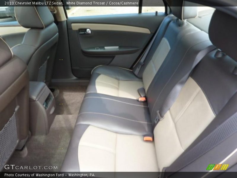White Diamond Tricoat / Cocoa/Cashmere 2010 Chevrolet Malibu LTZ Sedan