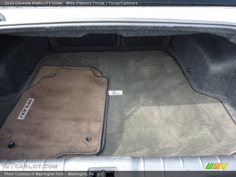 White Diamond Tricoat / Cocoa/Cashmere 2010 Chevrolet Malibu LTZ Sedan