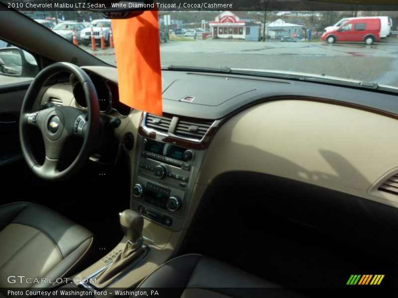 White Diamond Tricoat / Cocoa/Cashmere 2010 Chevrolet Malibu LTZ Sedan