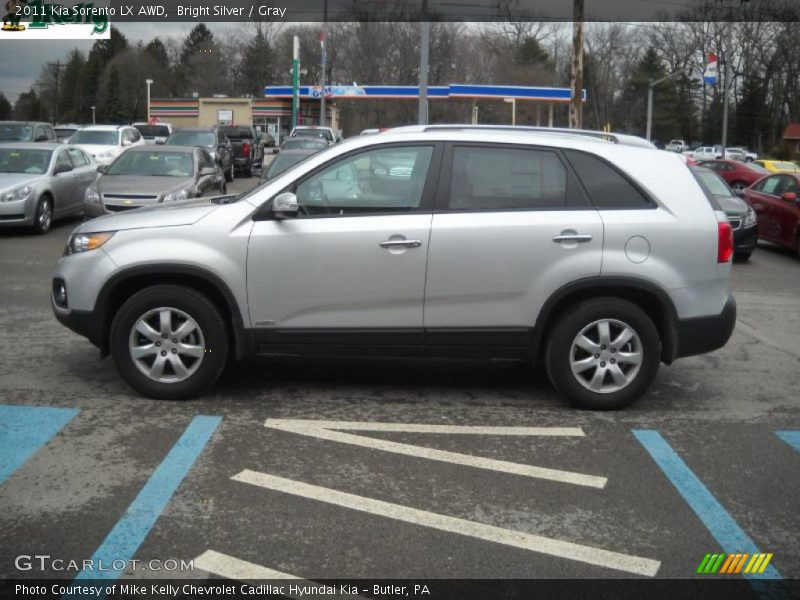 Bright Silver / Gray 2011 Kia Sorento LX AWD