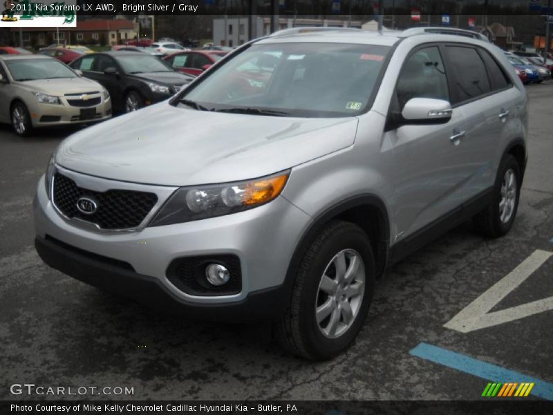 Bright Silver / Gray 2011 Kia Sorento LX AWD