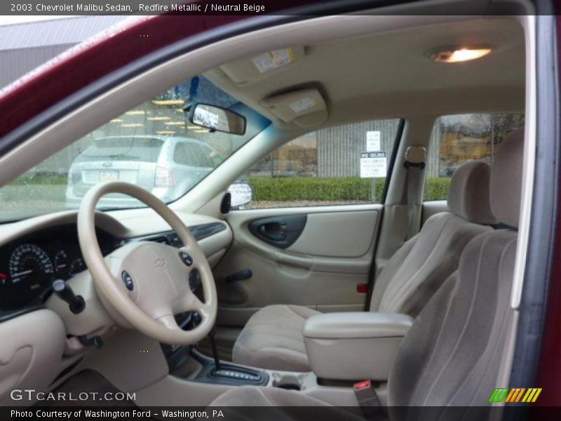 Redfire Metallic / Neutral Beige 2003 Chevrolet Malibu Sedan