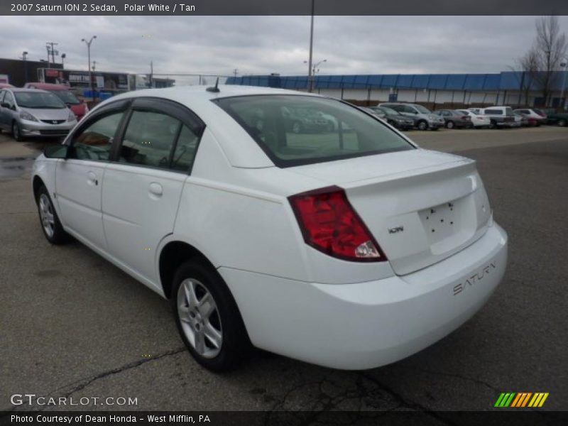 Polar White / Tan 2007 Saturn ION 2 Sedan