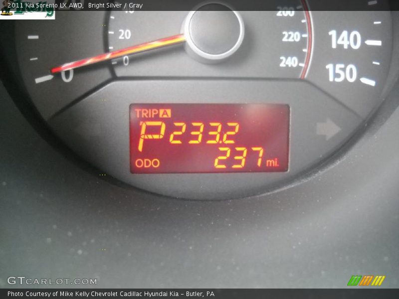 Bright Silver / Gray 2011 Kia Sorento LX AWD