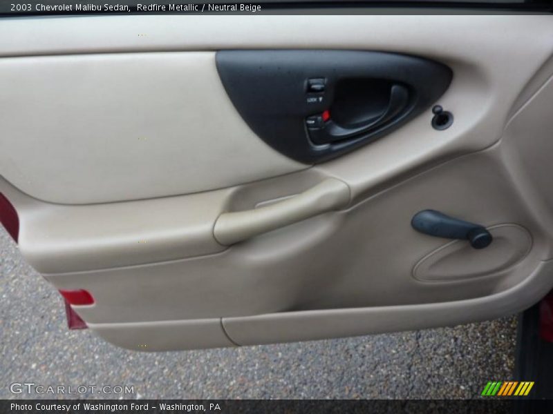 Redfire Metallic / Neutral Beige 2003 Chevrolet Malibu Sedan