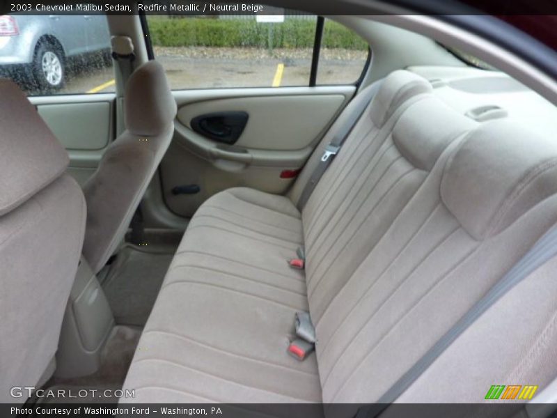 Redfire Metallic / Neutral Beige 2003 Chevrolet Malibu Sedan