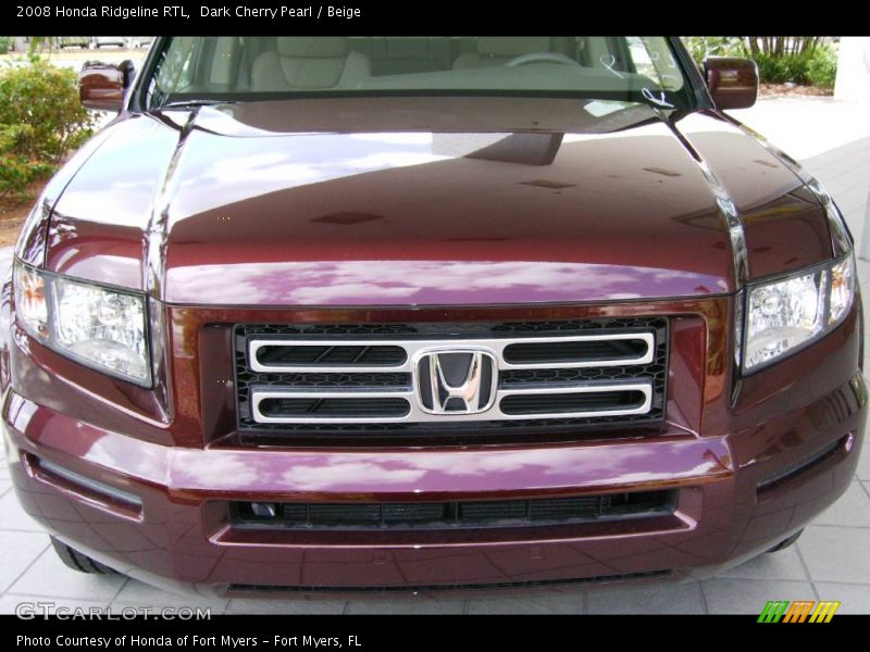 Dark Cherry Pearl / Beige 2008 Honda Ridgeline RTL