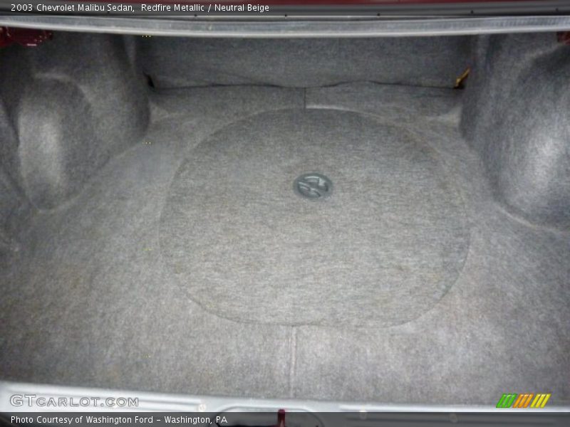 Redfire Metallic / Neutral Beige 2003 Chevrolet Malibu Sedan