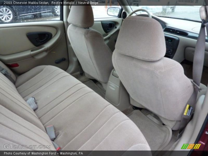 Redfire Metallic / Neutral Beige 2003 Chevrolet Malibu Sedan