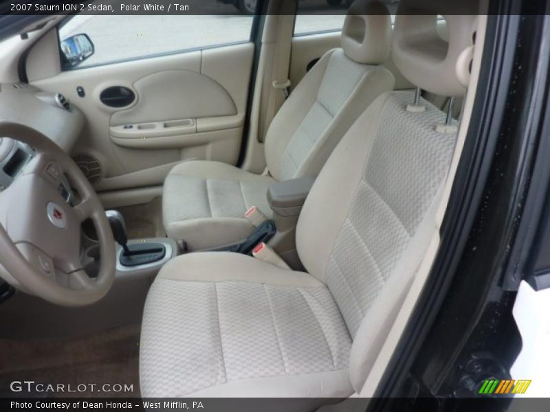 Polar White / Tan 2007 Saturn ION 2 Sedan