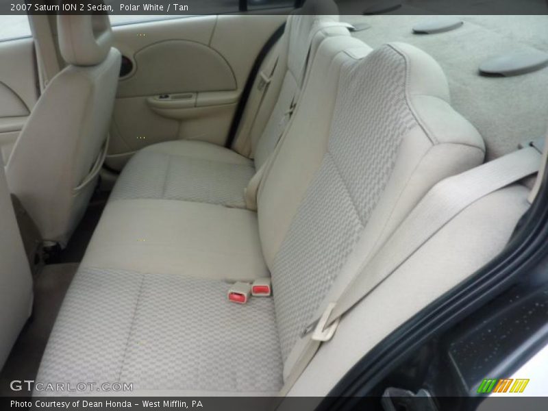 Polar White / Tan 2007 Saturn ION 2 Sedan