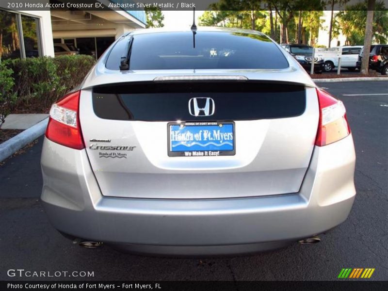 Alabaster Silver Metallic / Black 2010 Honda Accord Crosstour EX