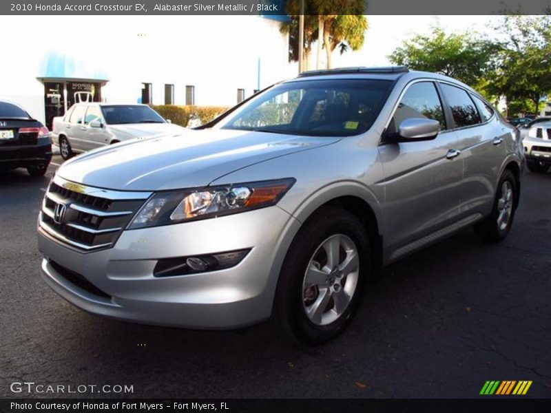 Alabaster Silver Metallic / Black 2010 Honda Accord Crosstour EX