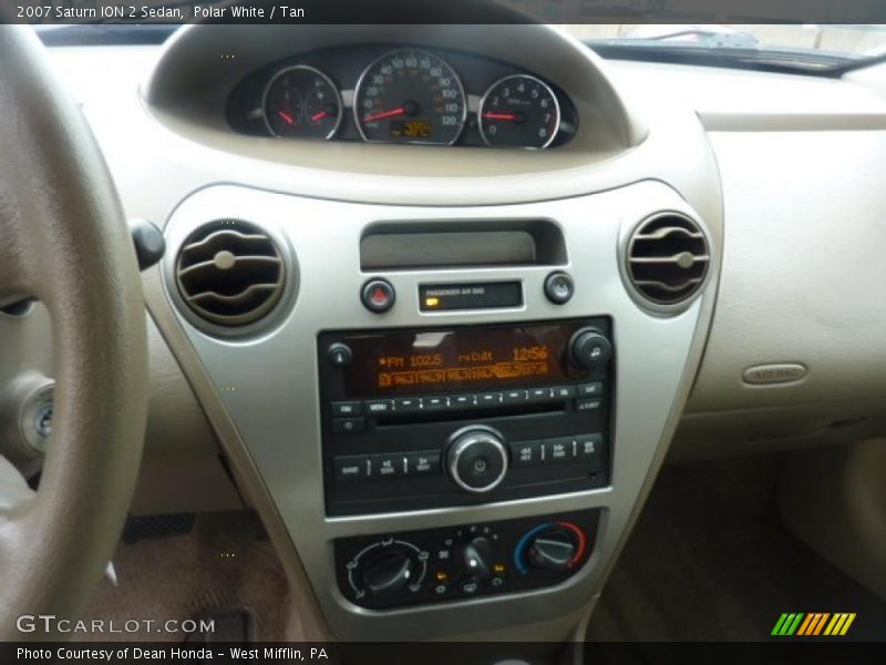 Polar White / Tan 2007 Saturn ION 2 Sedan