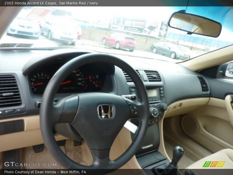 San Marino Red / Ivory 2003 Honda Accord LX Coupe