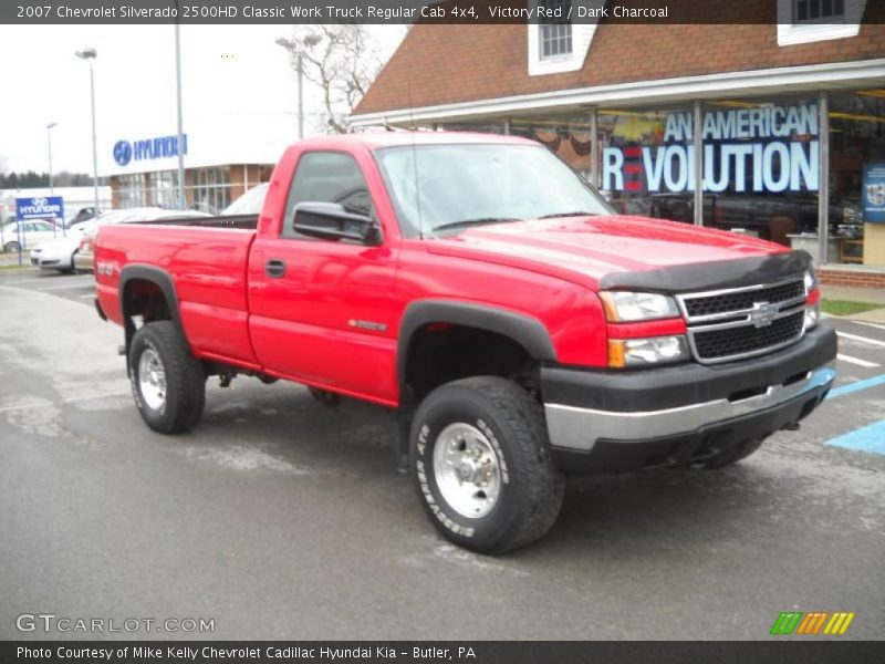 Victory Red / Dark Charcoal 2007 Chevrolet Silverado 2500HD Classic Work Truck Regular Cab 4x4