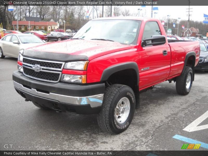 Victory Red / Dark Charcoal 2007 Chevrolet Silverado 2500HD Classic Work Truck Regular Cab 4x4