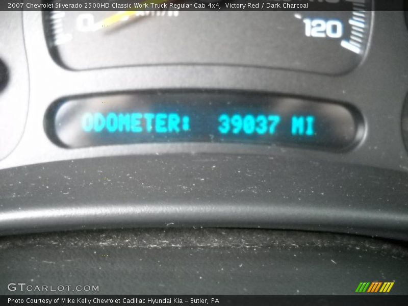 Victory Red / Dark Charcoal 2007 Chevrolet Silverado 2500HD Classic Work Truck Regular Cab 4x4