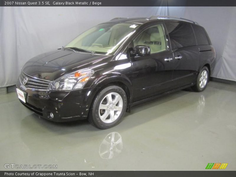 Galaxy Black Metallic / Beige 2007 Nissan Quest 3.5 SE