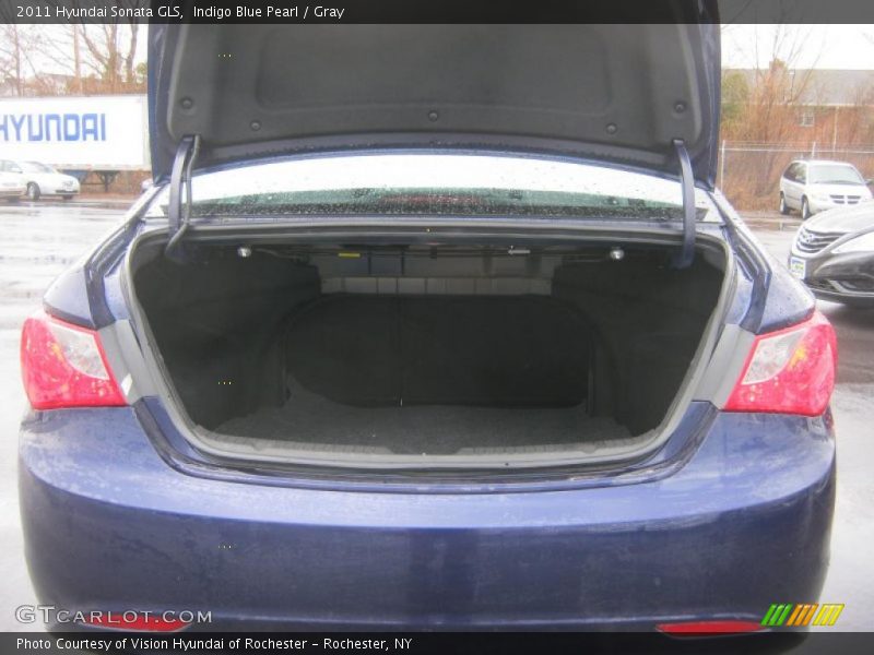 Indigo Blue Pearl / Gray 2011 Hyundai Sonata GLS