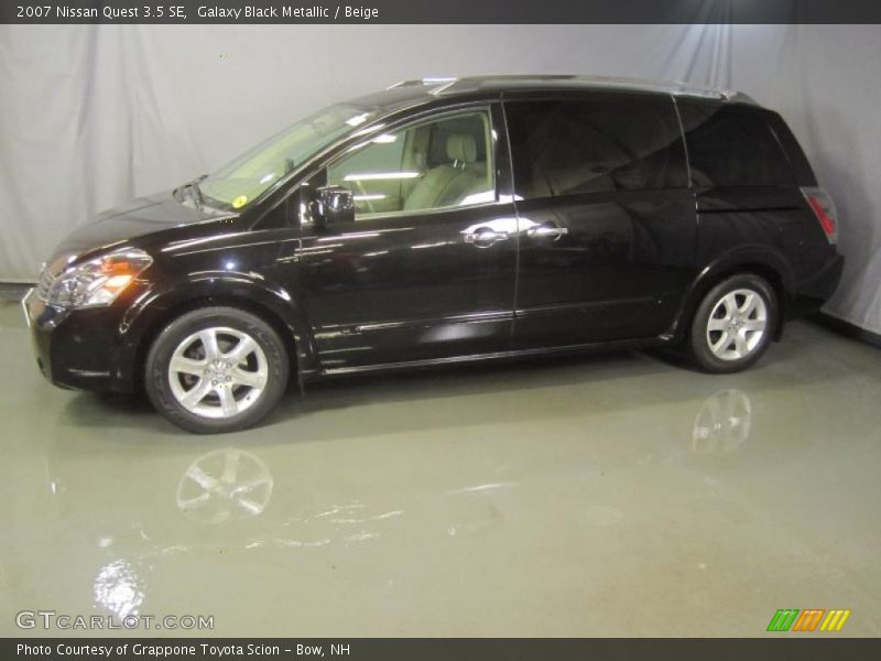 Galaxy Black Metallic / Beige 2007 Nissan Quest 3.5 SE