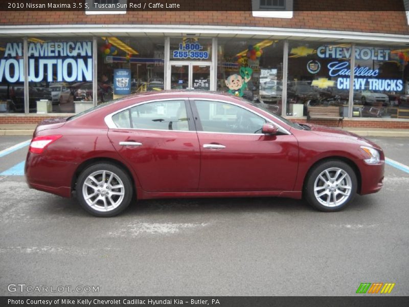 Tuscan Sun Red / Caffe Latte 2010 Nissan Maxima 3.5 S
