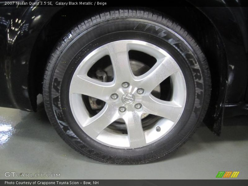 Galaxy Black Metallic / Beige 2007 Nissan Quest 3.5 SE