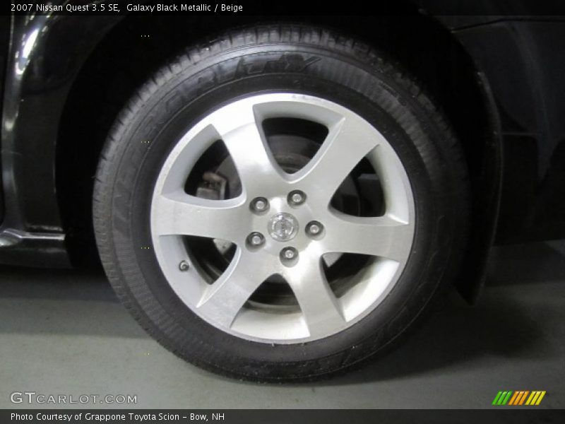 Galaxy Black Metallic / Beige 2007 Nissan Quest 3.5 SE