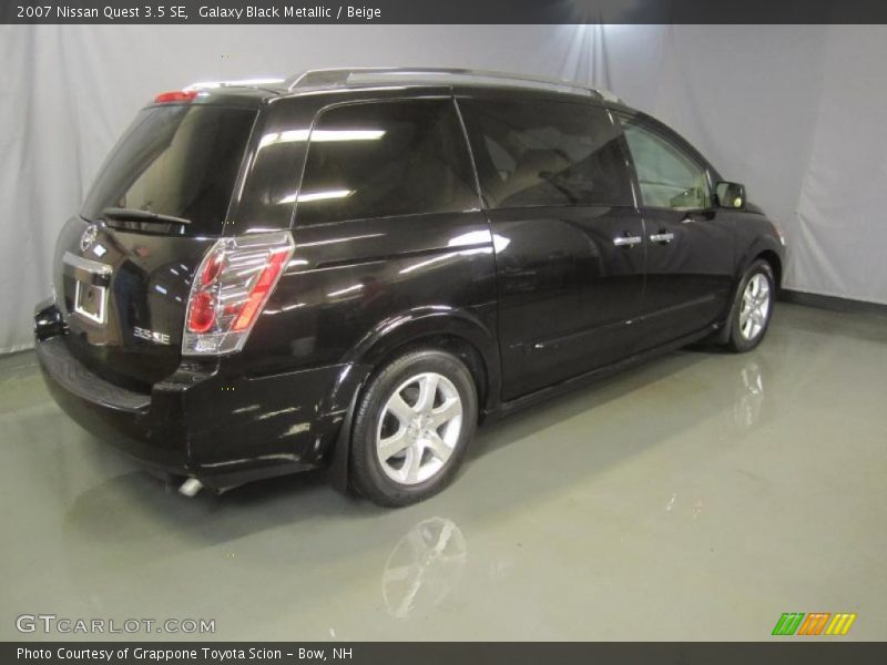 Galaxy Black Metallic / Beige 2007 Nissan Quest 3.5 SE