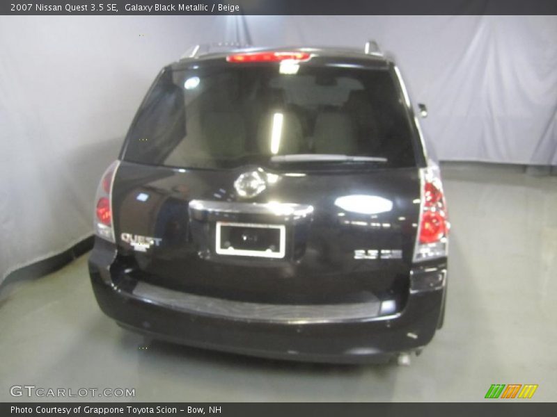 Galaxy Black Metallic / Beige 2007 Nissan Quest 3.5 SE