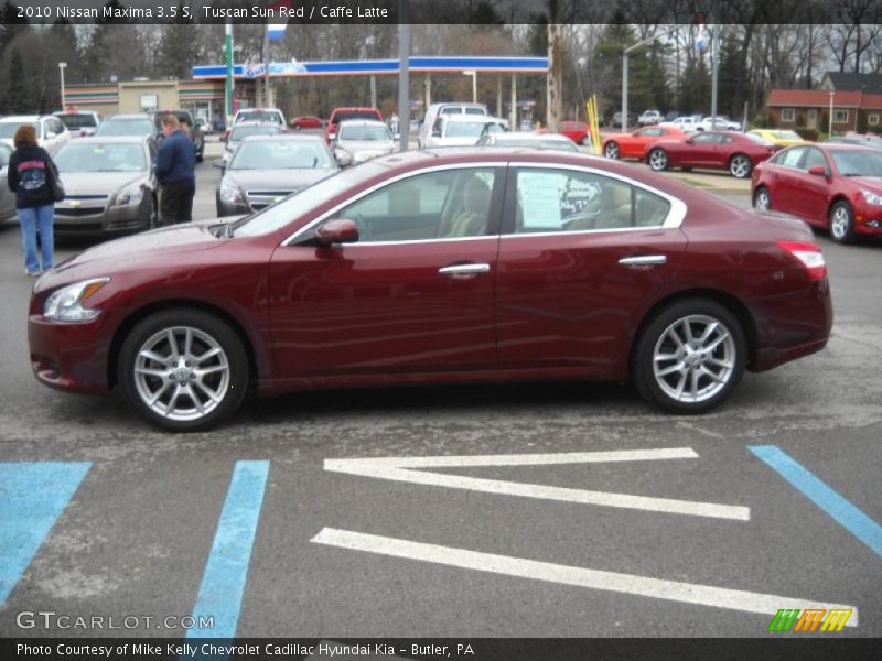 Tuscan Sun Red / Caffe Latte 2010 Nissan Maxima 3.5 S