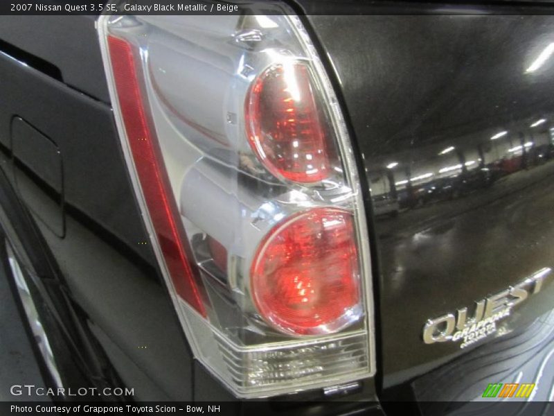 Galaxy Black Metallic / Beige 2007 Nissan Quest 3.5 SE