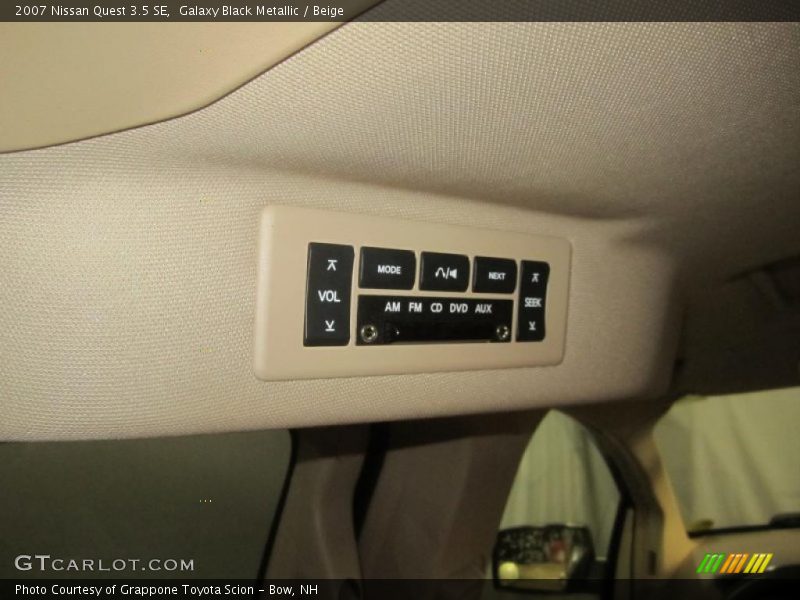 Galaxy Black Metallic / Beige 2007 Nissan Quest 3.5 SE
