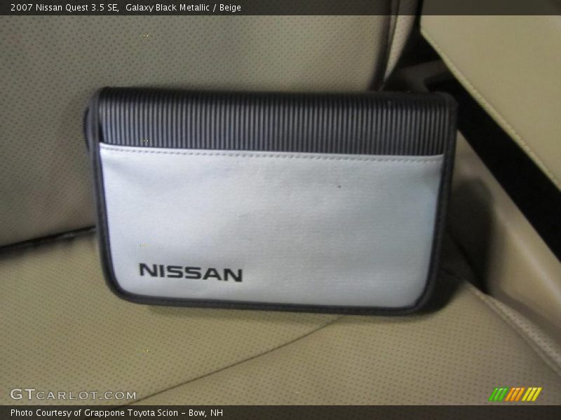 Galaxy Black Metallic / Beige 2007 Nissan Quest 3.5 SE