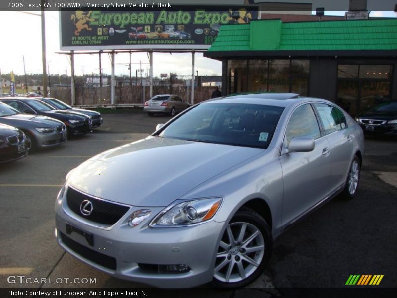 Mercury Silver Metallic / Black 2006 Lexus GS 300 AWD
