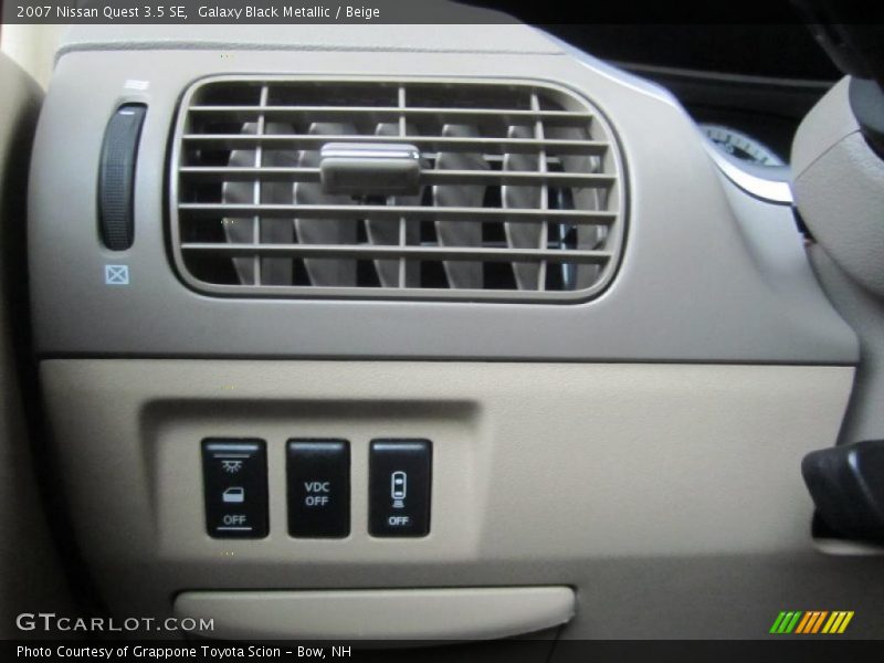 Galaxy Black Metallic / Beige 2007 Nissan Quest 3.5 SE